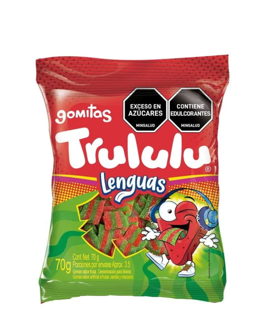 Trululu Gomitas Lenguas 70g.